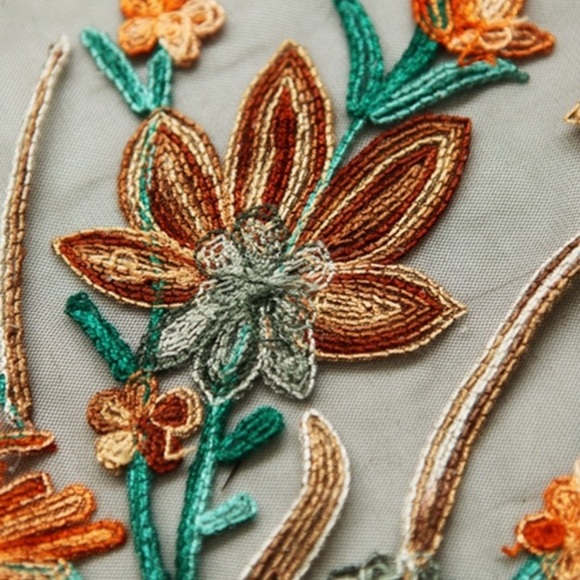 Beautiful Embroidered Tassel Kimono - Picture 4 of 8